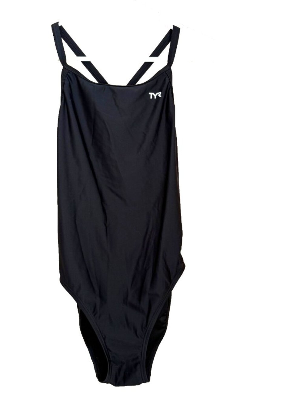 TYR Black One Piece Swimsuit Sz 34 Durafast Elite Diamondback Training Swimwear